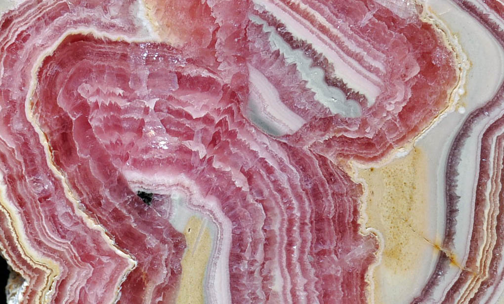 Rhodochrosite slice